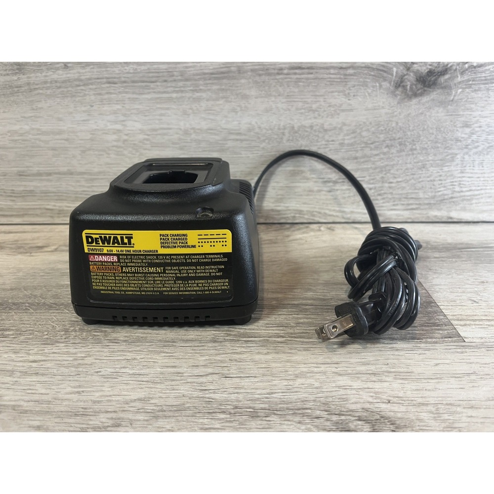 Genuine Dewalt DW9107 9.6V-14.4V One Hour Battery Charger‎ Only OEM